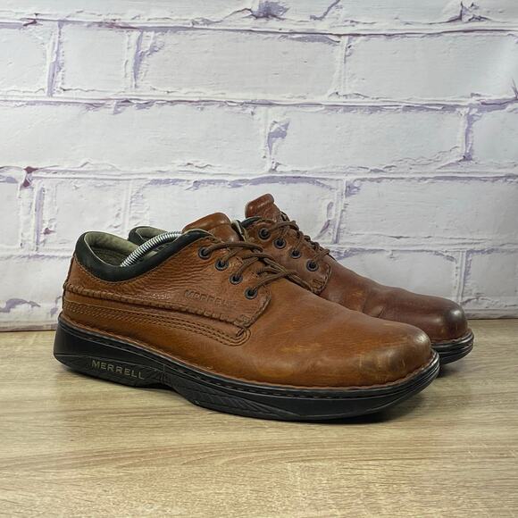 Merrell World Leather Brown Leather Walking Shoes Men\'s Size 11.5 Casual Sneaker main image 5